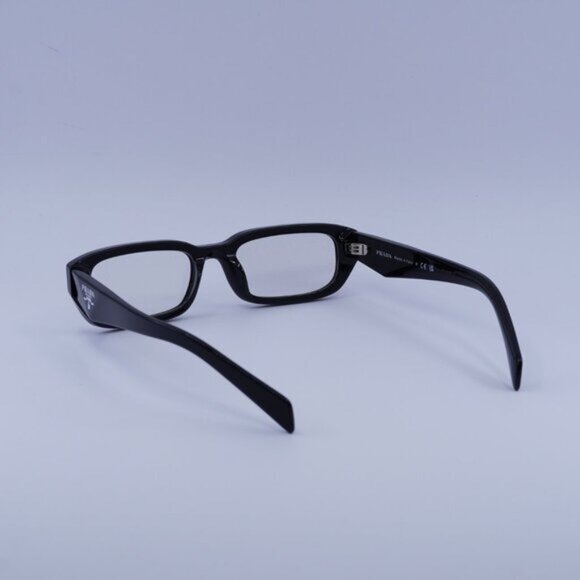 Prada PRB06S 16K08N Sunglasses Black Rectangle Frame, Clear Lenses - Picture 5 of 9